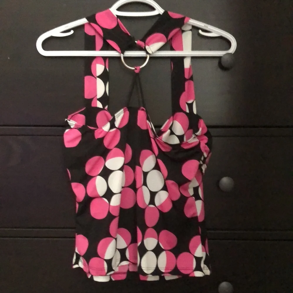 ⚫️⚪️🟣🔴Colourful Top with circle design - Picture 4 of 5